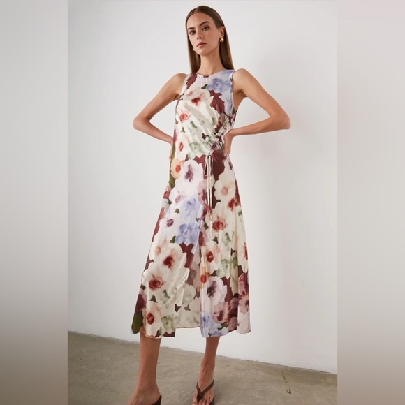 Rails Gabriella Floral Print Midi Dress/Size Small - Picture 2 of 11